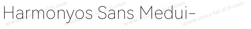Harmonyos Sans Medui字体转换